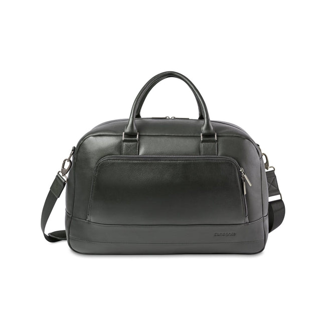 Samsonite Pebbled Leather Weekender Embroidery
