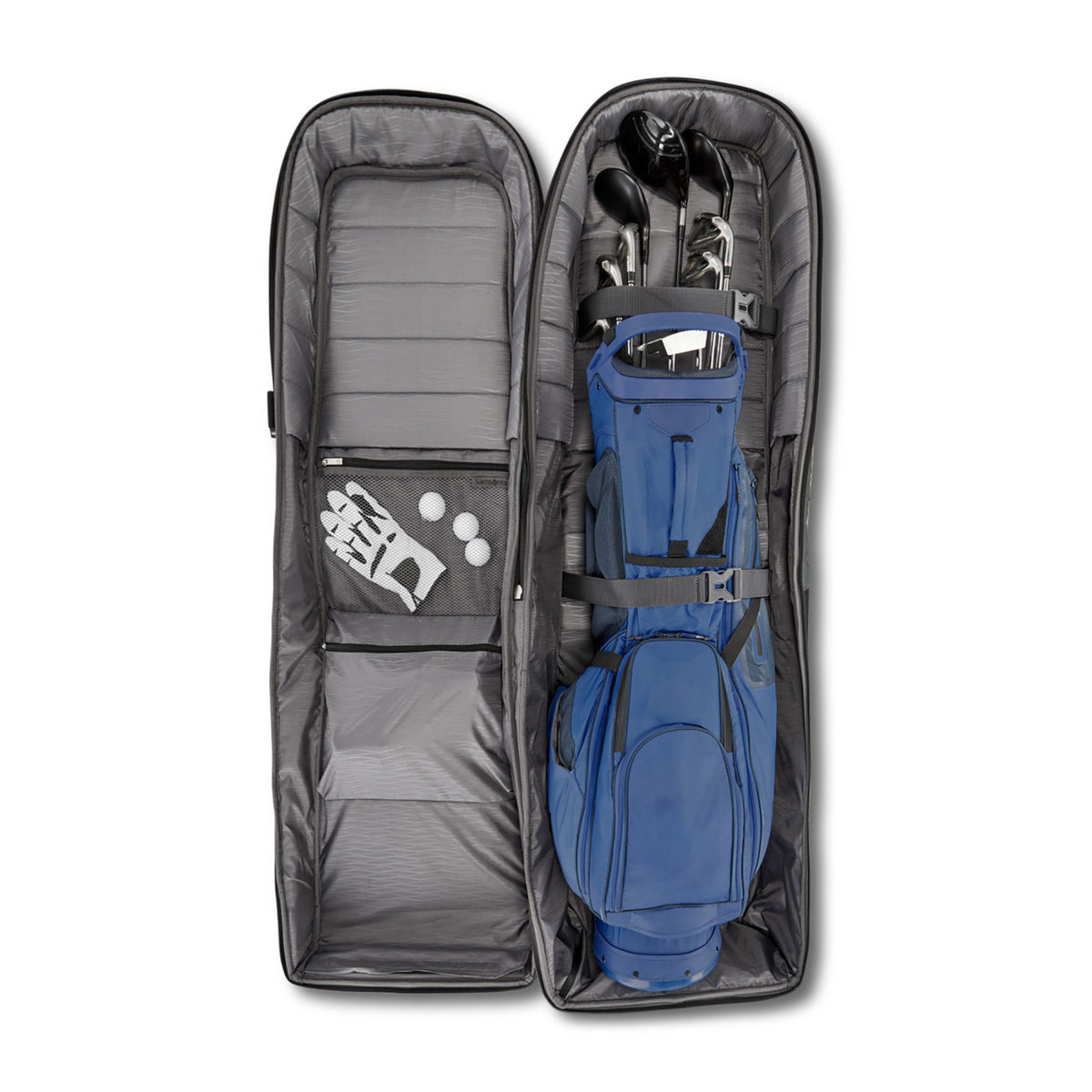 Samsonite Softside Golf Travel Bag with Luggage Tag - Black - View 10
