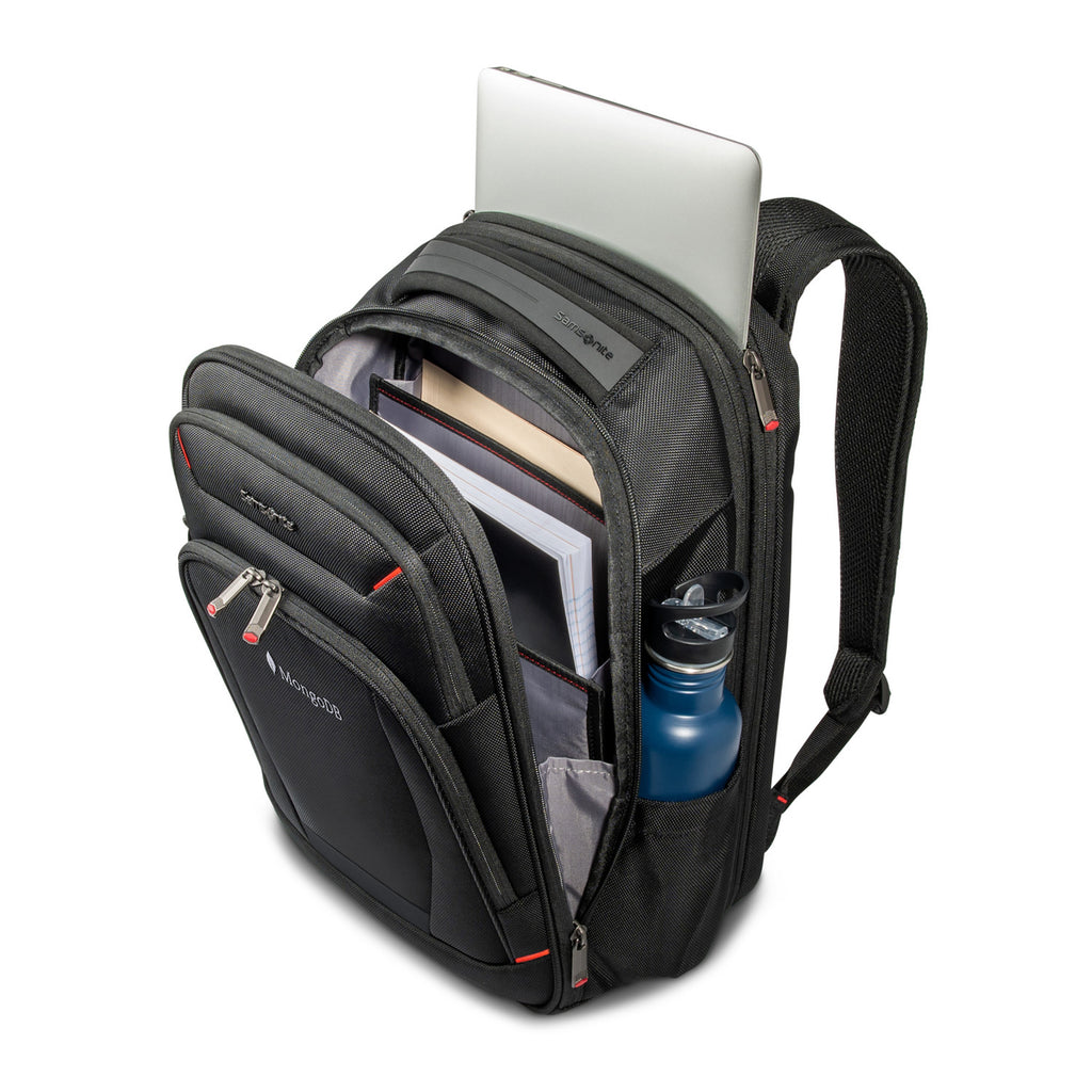 Samsonite Xenon Expandable Laptop Backpack, Large Embroidery - Black - View 2