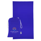 Sand-Free Beach Towel with Pouch, Recycled PET - Blue - Colorbrite
