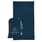 Sand-Free Beach Towel with Pouch, Recycled PET - Navy - Colorbrite
