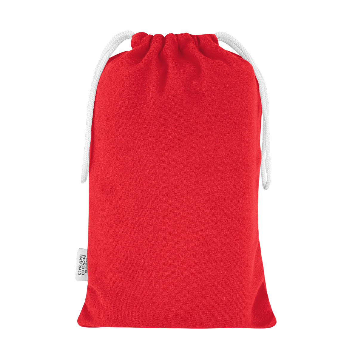 Sand-Free Beach Towel with Pouch, Recycled PET - Red - Back