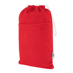 Sand-Free Beach Towel with Pouch, Recycled PET - Red - Pouch