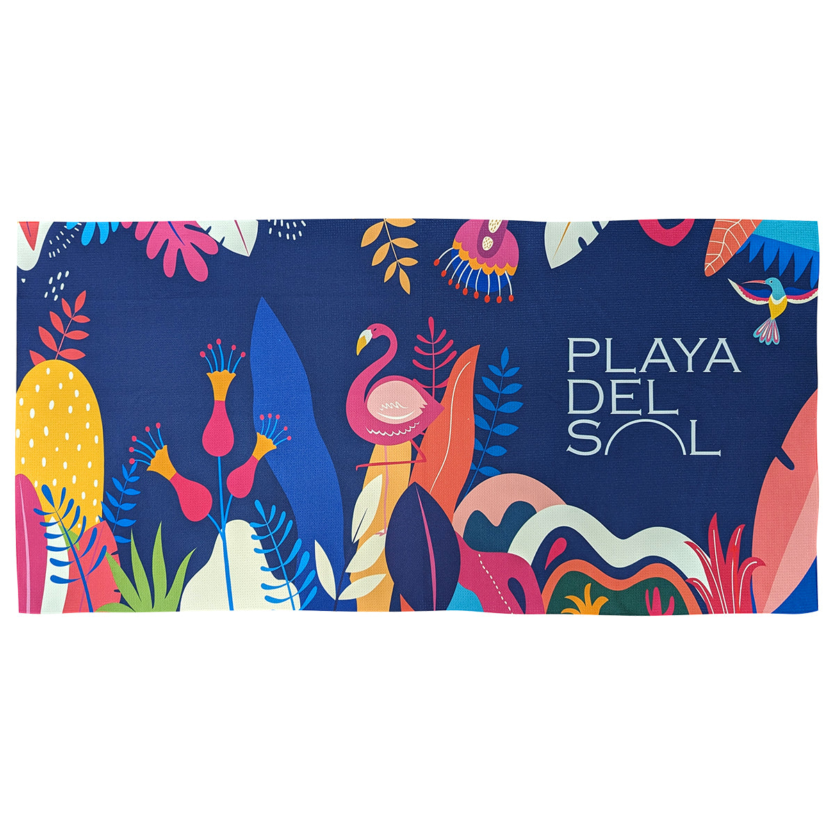 Sand-Free Waffle Beach Towel, 30 x 60 Inches - White - Sublimation