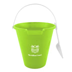 Sand Pail and Shovel Set, 8.75 Inch - Lime Green - Silk Screen