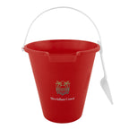 Sand Pail and Shovel Set, 8.75 Inch - Red - Colorbrite