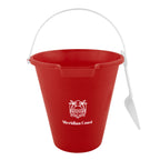 Sand Pail and Shovel Set, 8.75 Inch - Red - Silk Screen