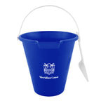 Sand Pail and Shovel Set, 8.75 Inch - Royal Blue - Silk Screen