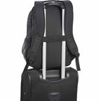 Sanford Laptop Backpack with Grommet Detail, 15 Inch Embroidery - Black - Photo 2