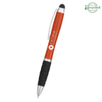 Sanibel Pen with Stylus and Light - Orange - Laser