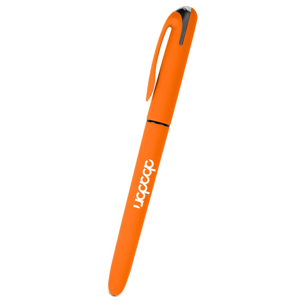 Santa Cruz Gel Pen, Velvet Touch - Orange - Silk Screen