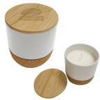 Santal Scented Candle - White - Laser Engraving