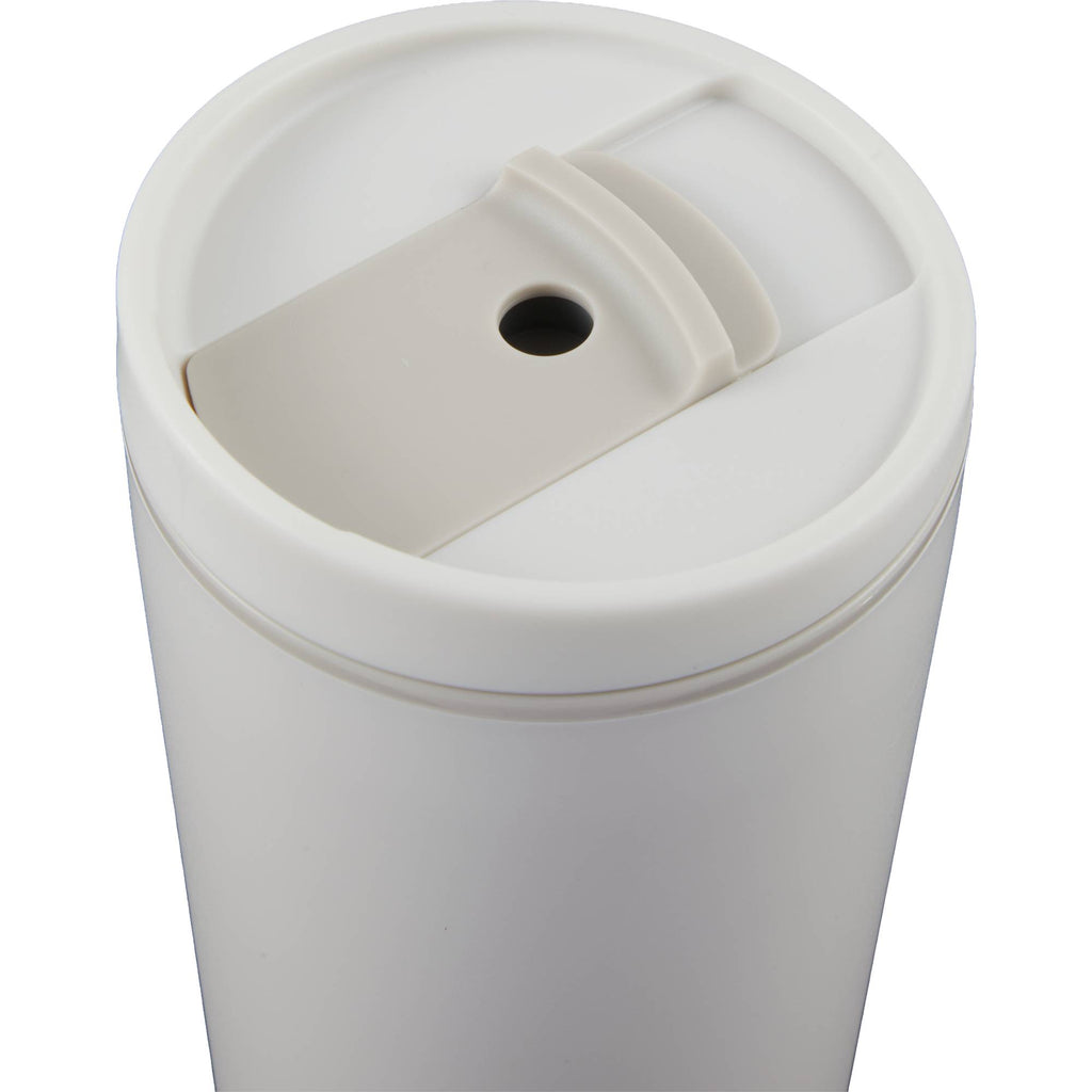 Santino Recycled Tumbler with Spout and Straw Lid, 16 oz - Cream - Detail 3