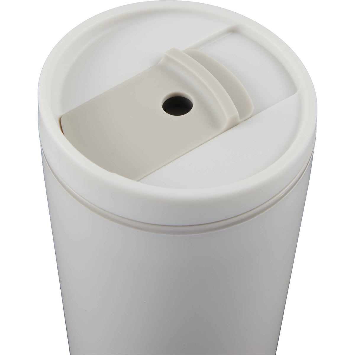 Santino Recycled Tumbler with Spout and Straw Lid, 16 oz - Cream - Detail 3