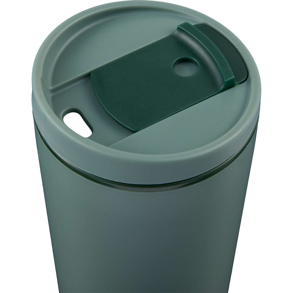 Santino Recycled Tumbler with Spout and Straw Lid, 16 oz - Sage - Detail 4