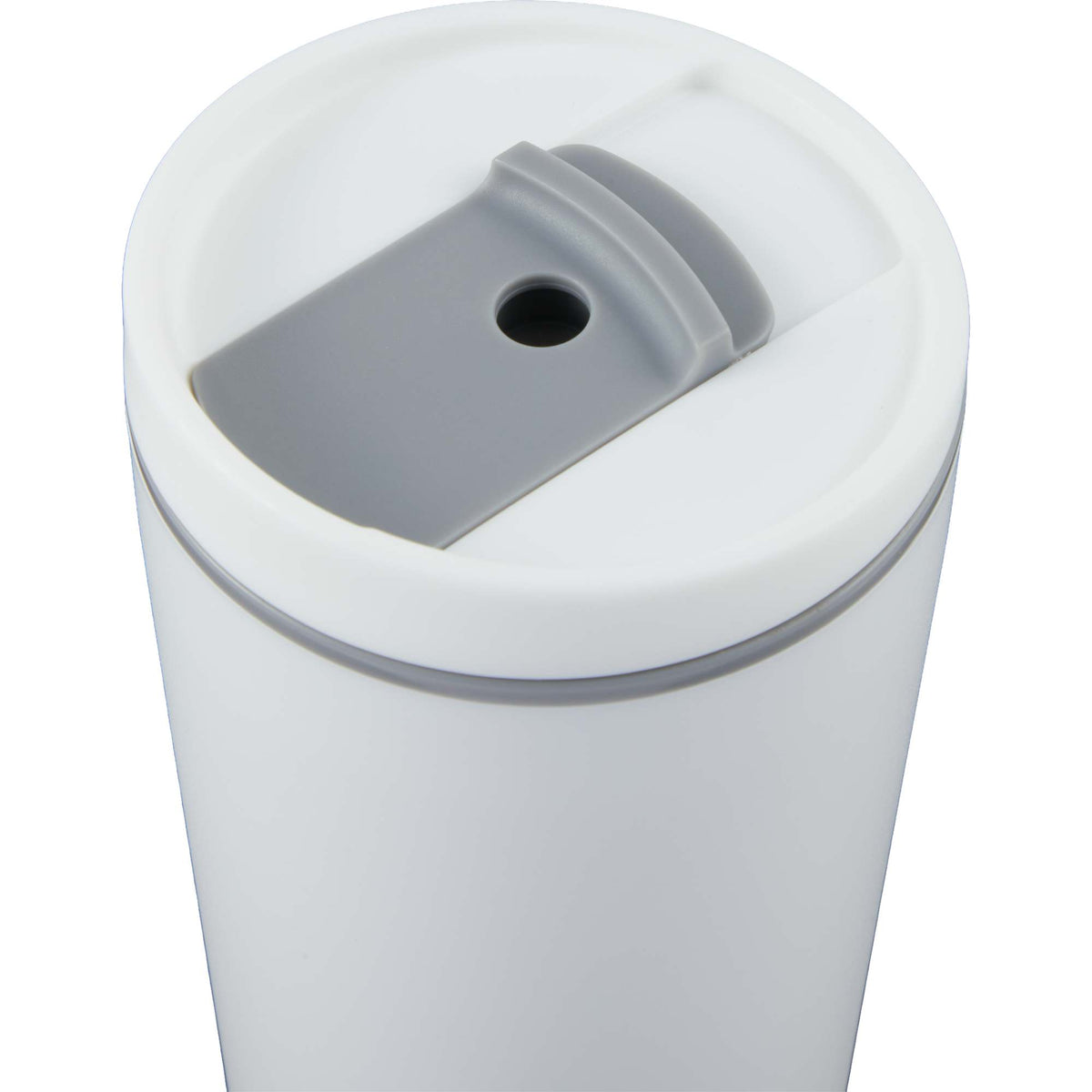 Santino Recycled Tumbler with Spout and Straw Lid, 16 oz - White - Detail 3