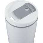 Santino Recycled Tumbler with Spout and Straw Lid, 16 oz - White - Detail 4
