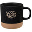 Santos Artisanal Clay Base Coffee Mug, 12 oz - Black - Front