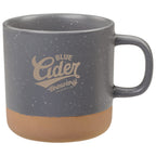Santos Artisanal Clay Base Coffee Mug, 12 oz - Gray - Front