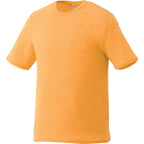 Sarek Crew Neck Tee with Chainstitch Detail for Men Embroidery - Amber Heather - Front Flat