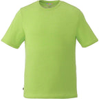 Sarek Crew Neck Tee with Chainstitch Detail for Men Embroidery - Apple Heather - Front