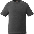 Sarek Crew Neck Tee with Chainstitch Detail for Men Sublimation - Heather Dark Charcoal - Front