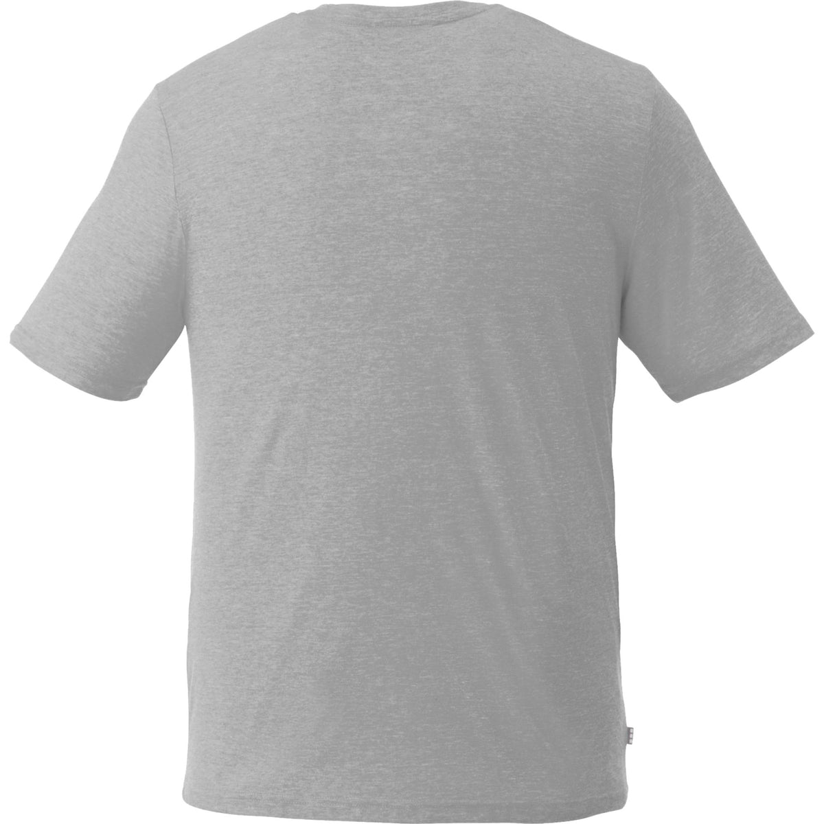Sarek Crew Neck Tee with Chainstitch Detail for Men Sublimation - Heather Grey - Back Flat