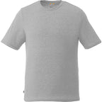 Sarek Crew Neck Tee with Chainstitch Detail for Men Sublimation - Heather Grey - Front