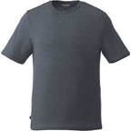 Sarek Crew Neck Tee with Chainstitch Detail for Men Sublimation - Navy Heather - Front