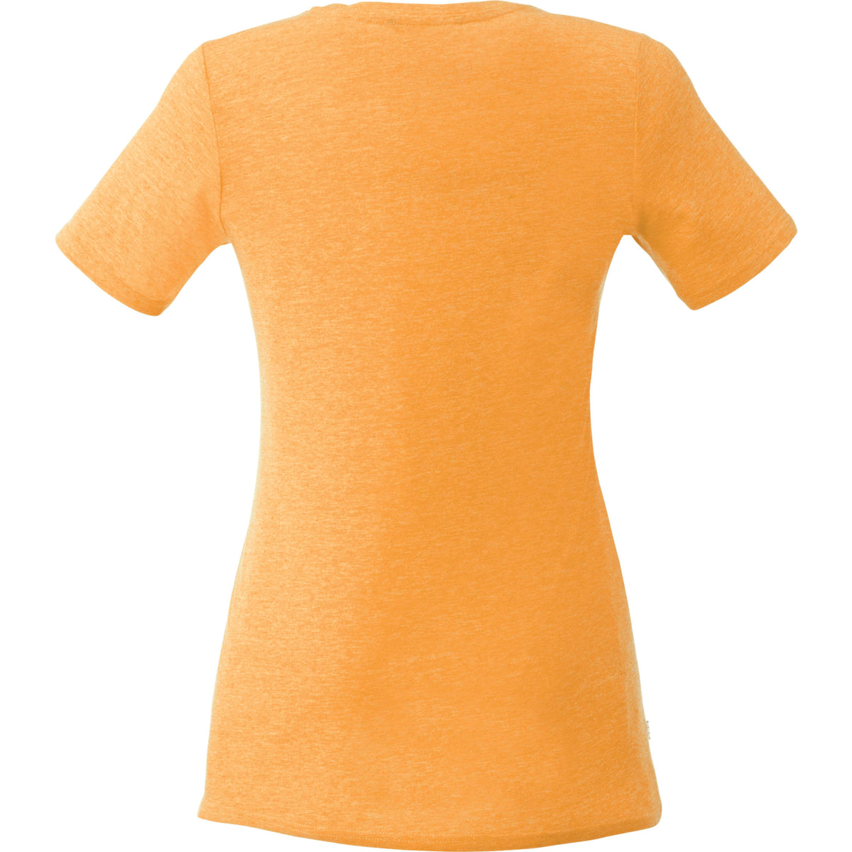 Sarek Crew Neck Tee with Chainstitch Detail for Women Transfer - Amber Heather - Back Flat