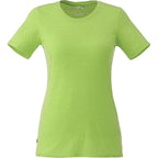 Sarek Crew Neck Tee with Chainstitch Detail for Women Transfer - Apple Heather - Front