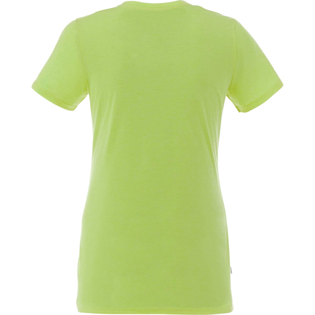 Sarek V-Neck Tee with Chainstitch Detail for Women Transfer - Apple Heather - Front Flat