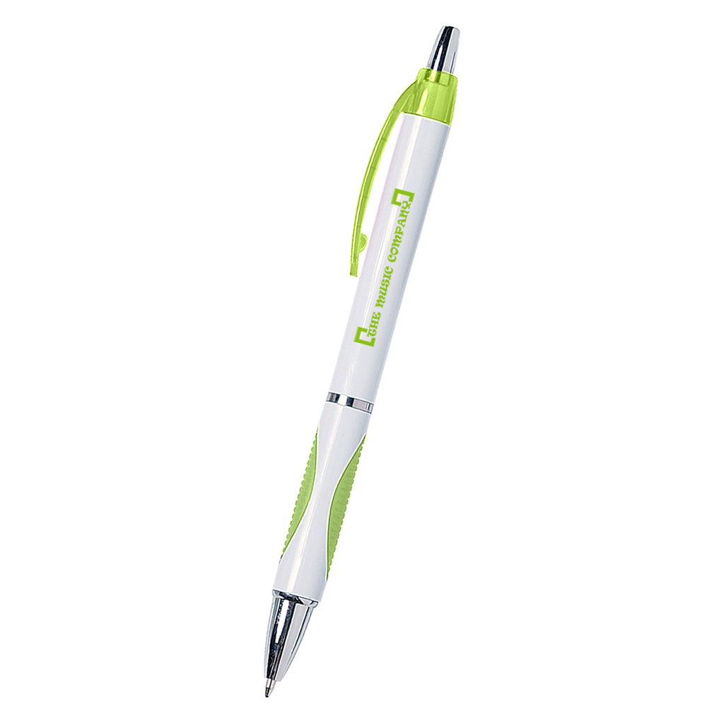 Sassy Pen with Your Logo - Lime Green - Silk Screen