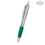 Satin Pen, Custom Printed Full Color - Green - Full Color