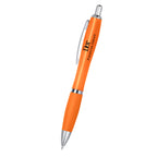 Satin Pen, Custom Printed Full Color - Orange - Silk Screen