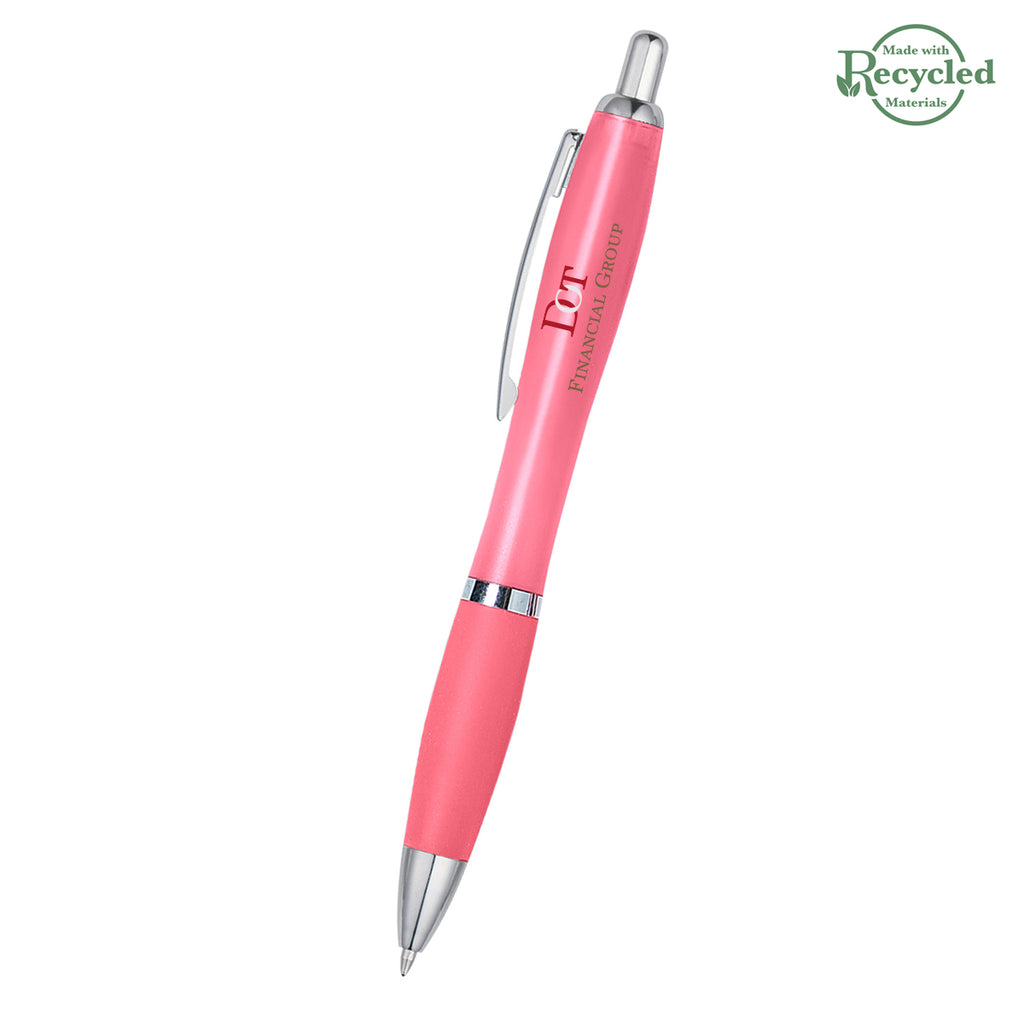 Satin Pen, Custom Printed Full Color - Pink - Full Color