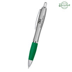 Satin Pen, Custom Printed - Green - Silk Screen