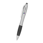 Satin Pen with Stylus Tip - Charcoal - Full Color