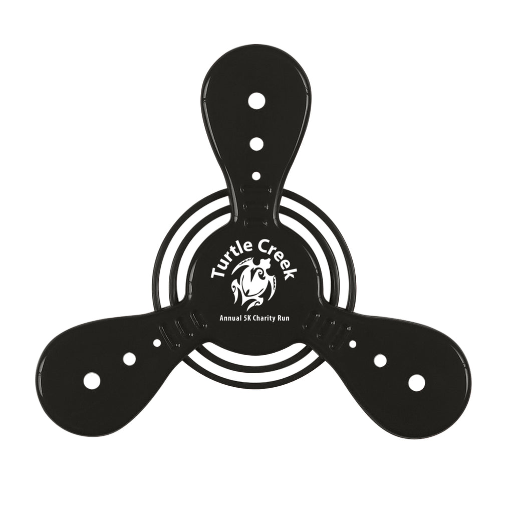Saturn Recycled Flying Disc, 7 Inch - Black - Pad Print