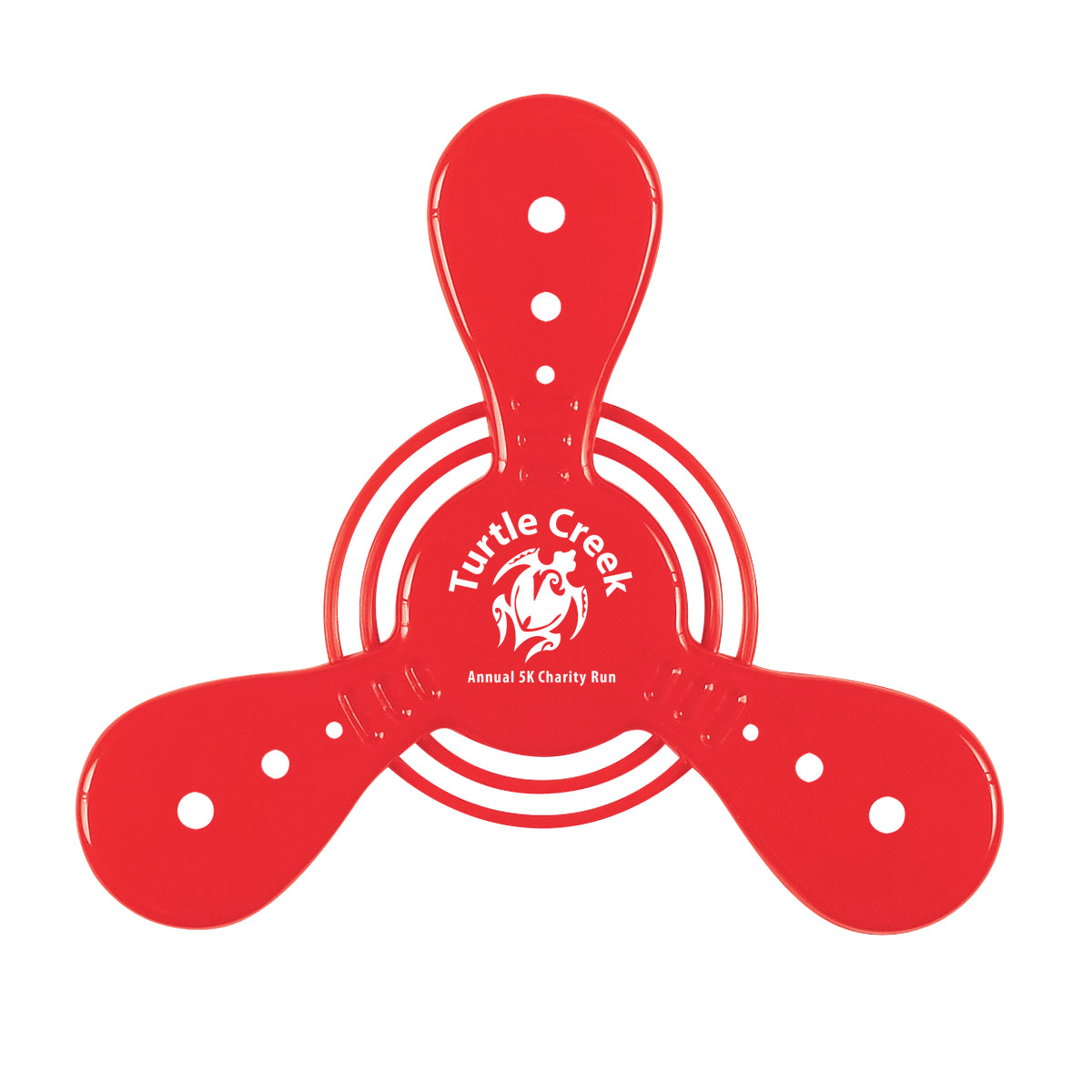 Saturn Recycled Flying Disc, 7 Inch - Red - Pad Print