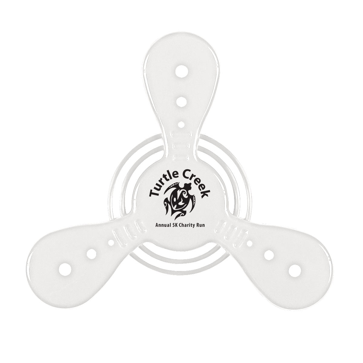 Saturn Recycled Flying Disc, 7 Inch - White - Pad Print