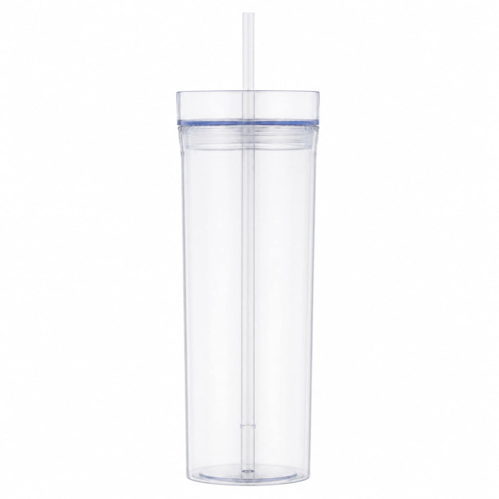 Sauron Clear Plastic Tumbler with Straw, 22 oz - Clear - Straight