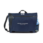 Sawyer Laptop Messenger Bag with Pen Loop Embroidery - Navy Blue - View 1