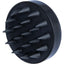 Scalp Massager Shampoo Brush in Recycled Plastic - Black - Silicone Bristles Detail