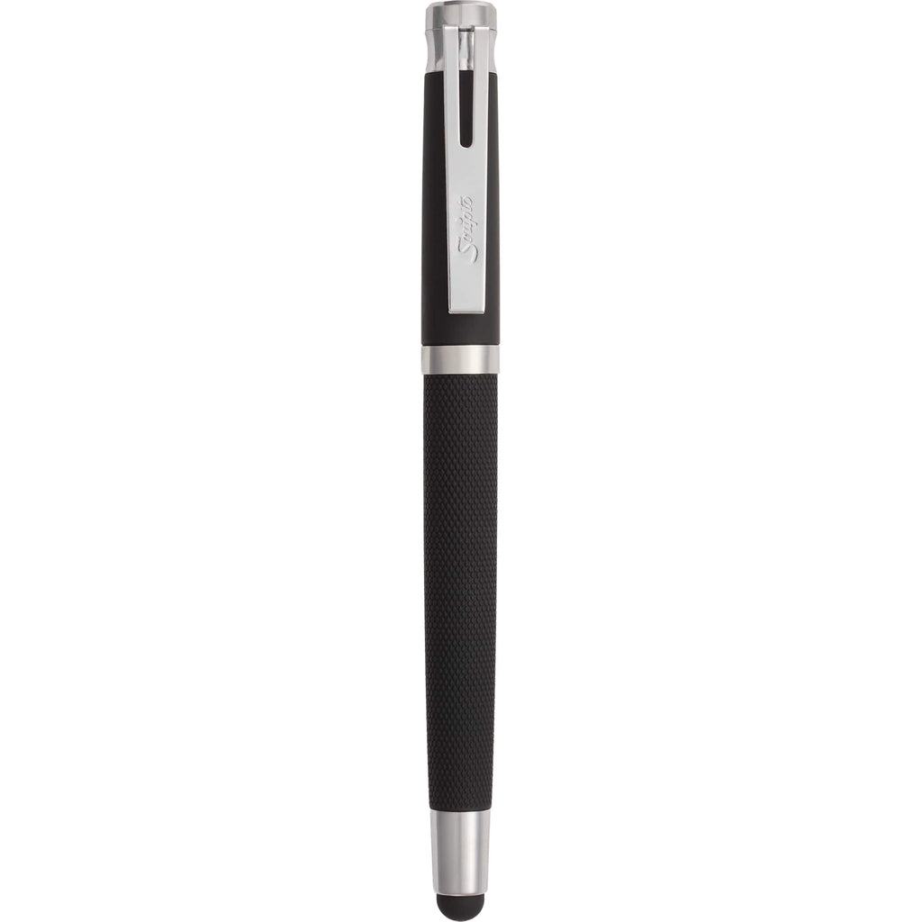 Scripto Bali Gel Stylus Pen in Recycled ABS Full Color - Black - Clip