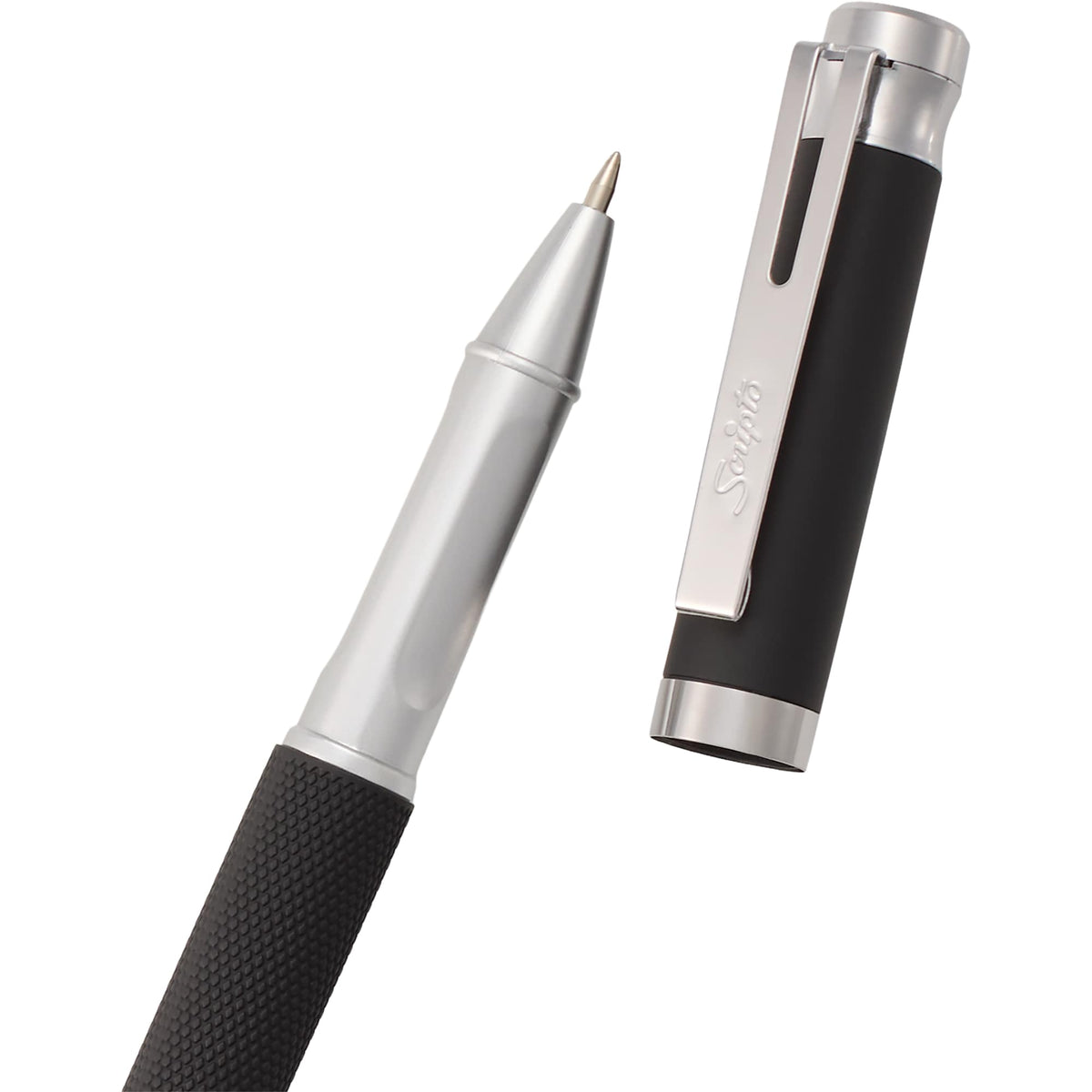 Scripto Bali Gel Stylus Pen in Recycled ABS Full Color - Black - Detail 4