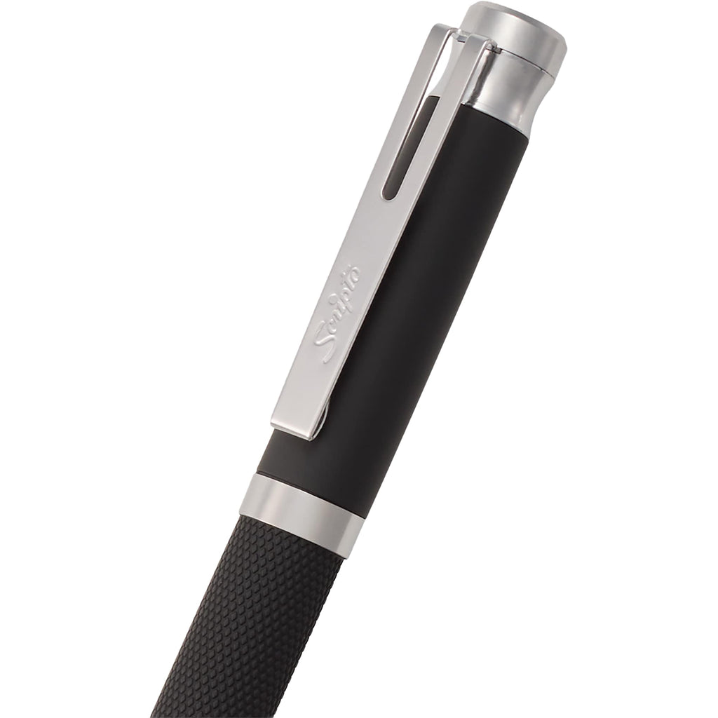 Scripto Bali Gel Stylus Pen in Recycled ABS Full Color - Black - Detail
