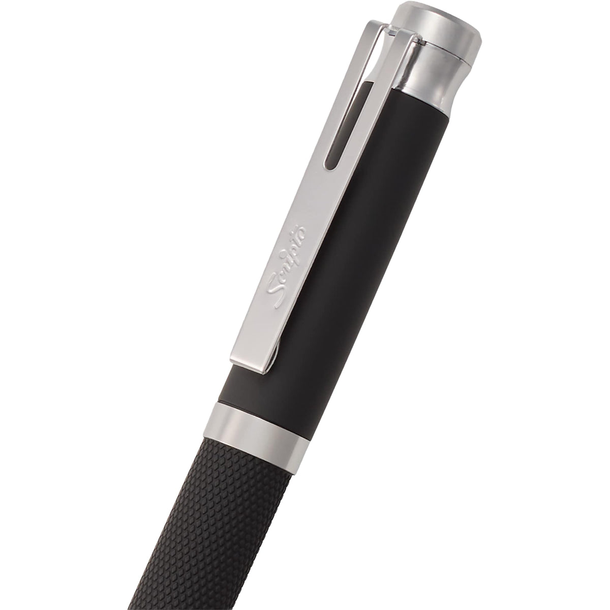Scripto Bali Gel Stylus Pen in Recycled ABS Full Color - Black - Detail