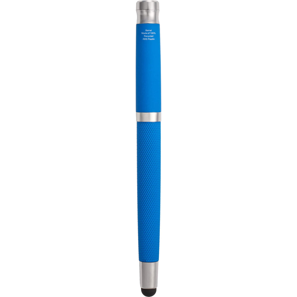 Scripto Bali Gel Stylus Pen in Recycled ABS Full Color - Blue - Back