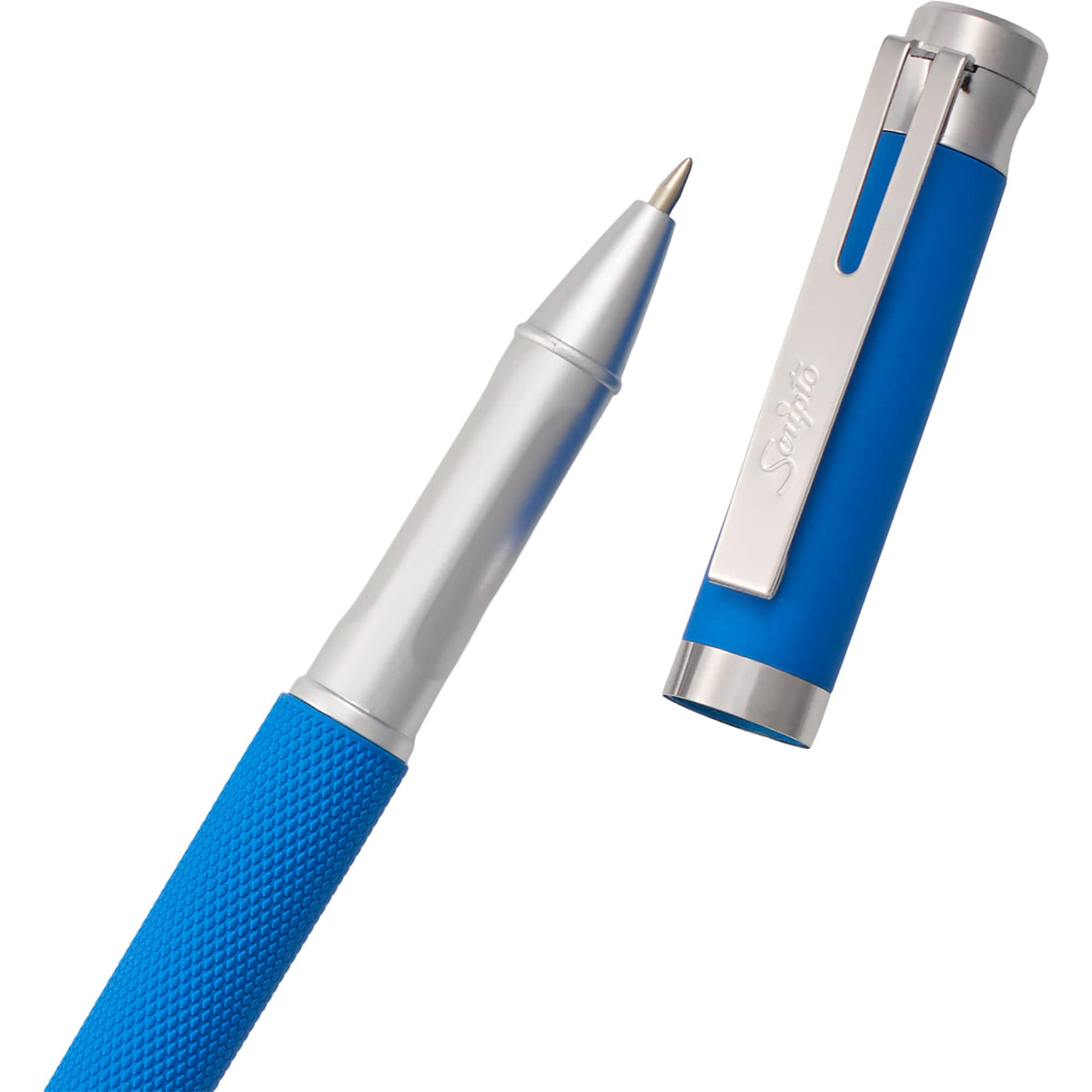 Scripto Bali Gel Stylus Pen in Recycled ABS Full Color - Blue - Detail 4